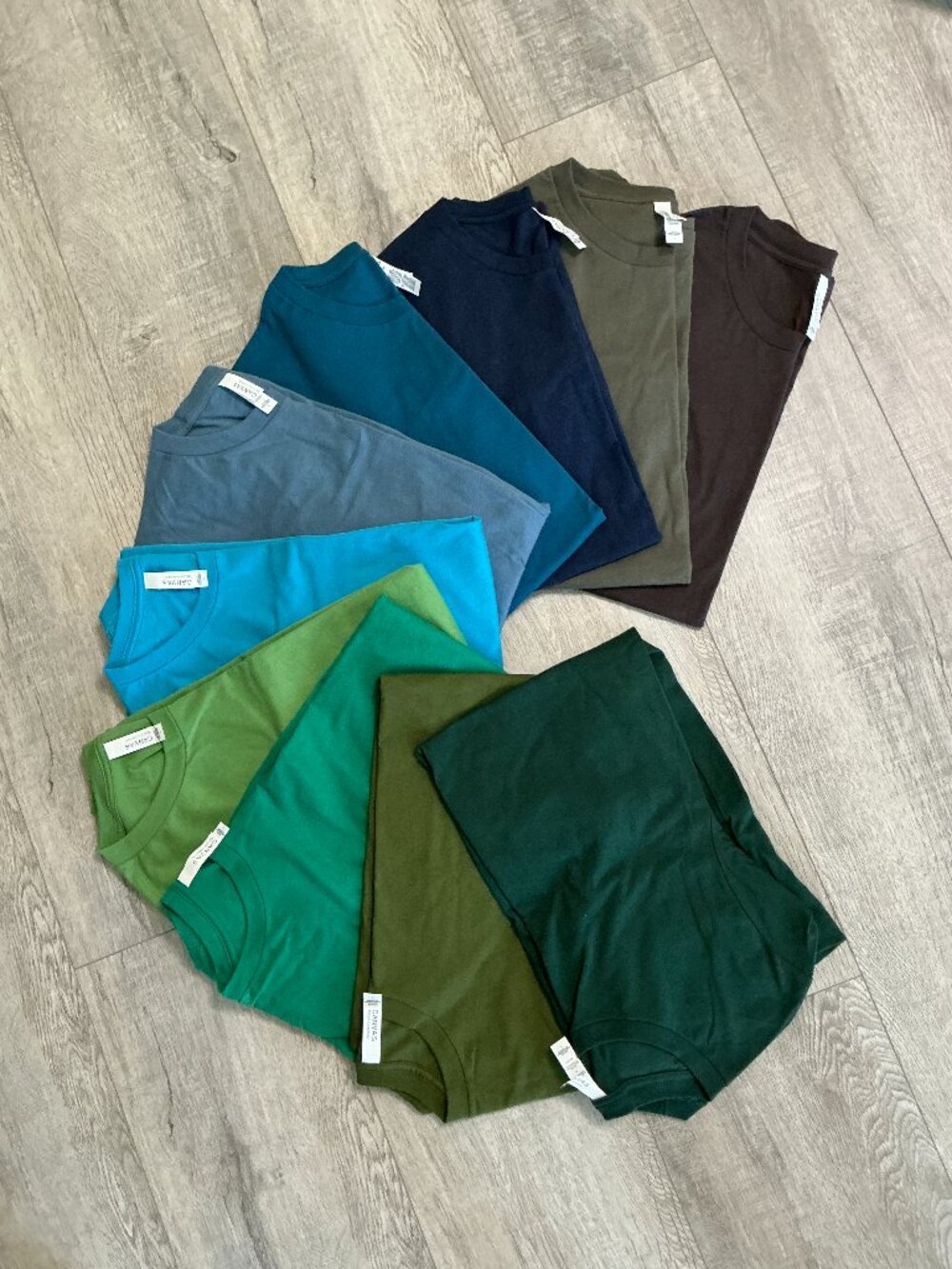Bella Canvas 3001 Unisex Large T-Shirts - 10 Multicolor Shirts - New/Never Worn